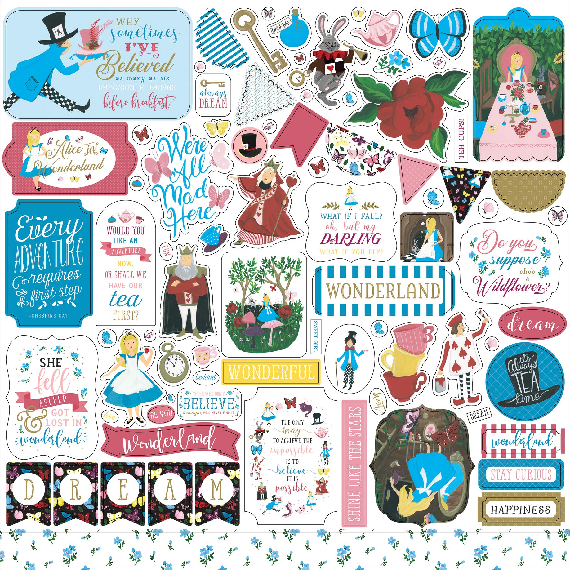 Amazon.com: Echo Park Paper Company Alice in Wonderland no. 2